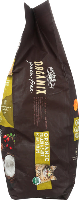 CASTOR & POLLUX: Cat Food Dry Organic Grain Free Chicken Sweet Potato, 6 lb