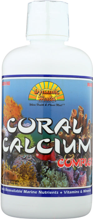 DYNAMIC HEALTH: Coral Calcium Complex Liquid, 32 oz - No Brand For Less 