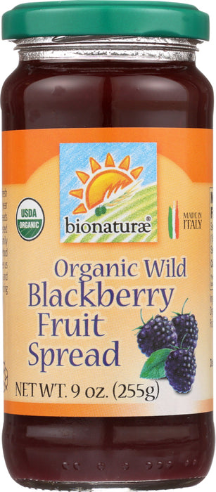 BIONATURAE: Organic Fruit Spread Blackberry, 9 oz