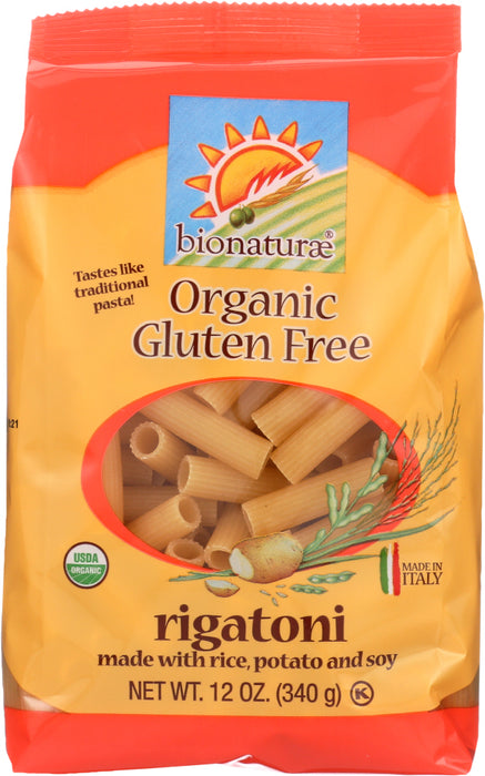 BIONATURAE: Organic Gluten Free Rigatoni, 12 oz