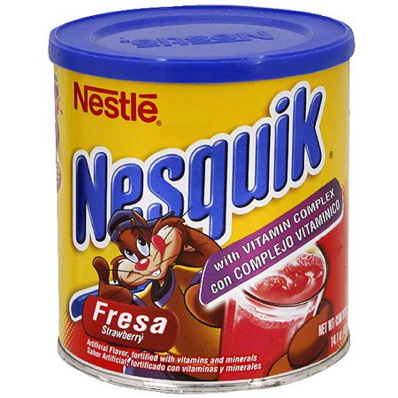 NESQUIK: Mix Quick Strawberry, Hispanic, 14.1 oz