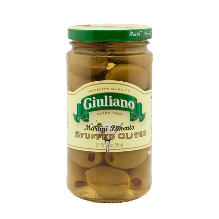GIULIANO: Martini Pimento Stuffed Olives, 7 oz
