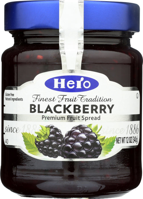 HERO: Fruit Spread Blackberry, 12 oz
