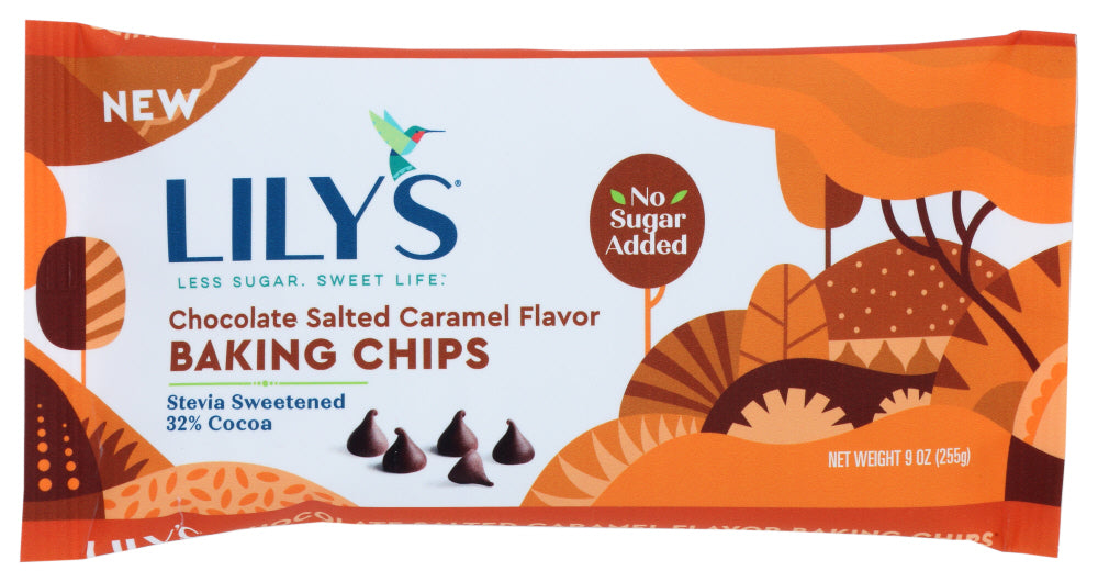 LILYS SWEETS: Chips Baking Salted Caramel, 9 OZ