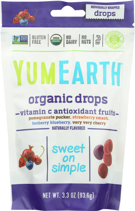 YUMMYEARTH: Candy Drop Antioxidant Fruits, 3.3 oz