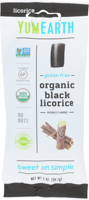 YUMMY EARTH: Licorice Black Organic, 2 oz