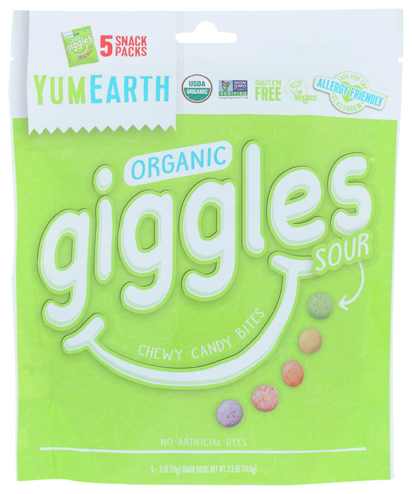 YUMEARTH: Candy Sour Giggles, 2.5 oz