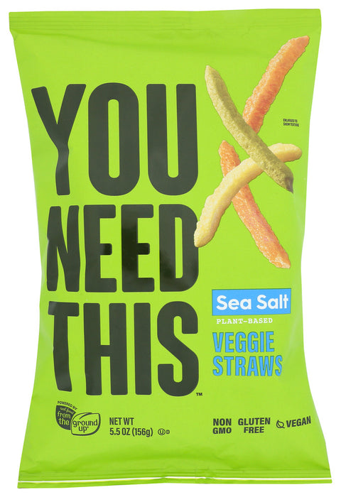 YOU NEED THIS: Chips Veggie Straw Ssalt, 5.5 oz