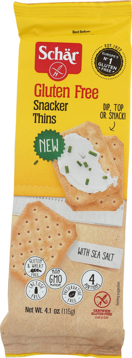 SCHAR: Cracker Snacker Thin Gluten Free, 4.1 oz