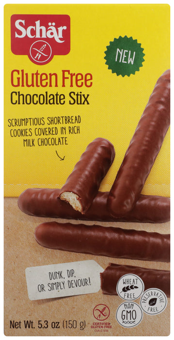 SCHAR: Gluten Free Chocolate Stix, 5.3 oz