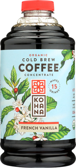 KOHANA: Coffee Cold Brew French Vanilla, 32 oz