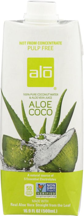 ALO: Coconut Water Aloe Vera Juice, 16.9 oz