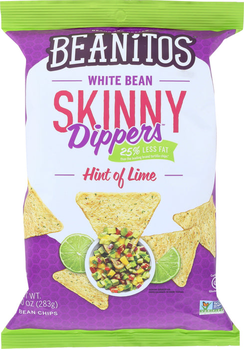 BEANITOS: White Bean Skinny Dippers Hint of Lime, 10 oz