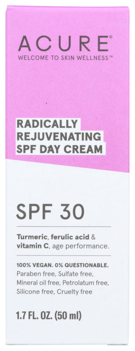 ACURE: Cream Day Rjvntng Spf30, 1.7 fo