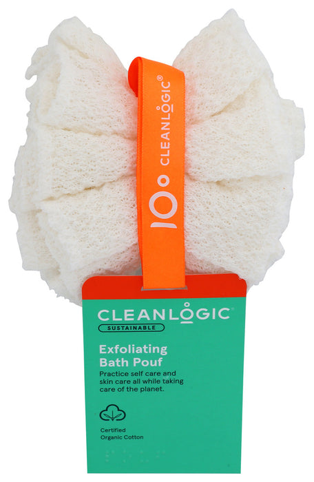 CLEANLOGIC: Pouf Bath Exfoliate, 1 EA