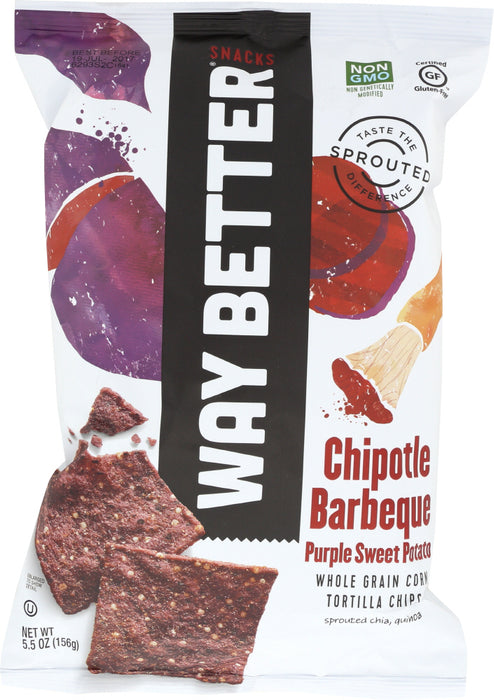 WAY BETTER SNACKS: Chips Tortilla Chipotle BBQ, 5.5 oz