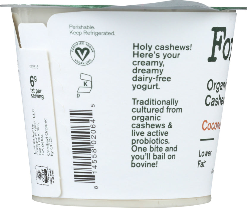 FORAGER: Organic Cashewgurt Coconut, 5.30 oz