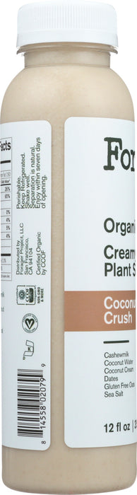 FORAGER: Organic Creamy Plant Shake Coconut Crush, 12 oz