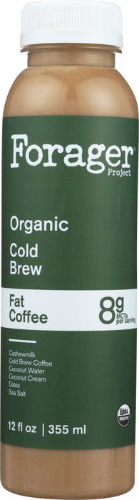 FORAGER: Organic Cold Brew Fat Coffee, 12 oz