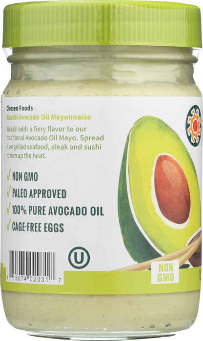 CHOSEN FOODS: Mayo Avocado Oil Wasabi, 12 oz
