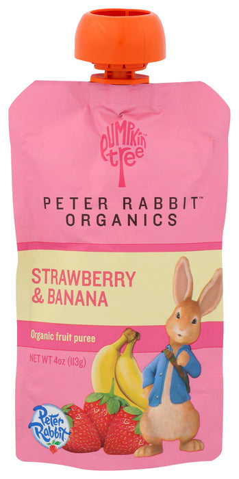 PETER RABBIT: Baby Strawberry Banana Organic, 4 oz