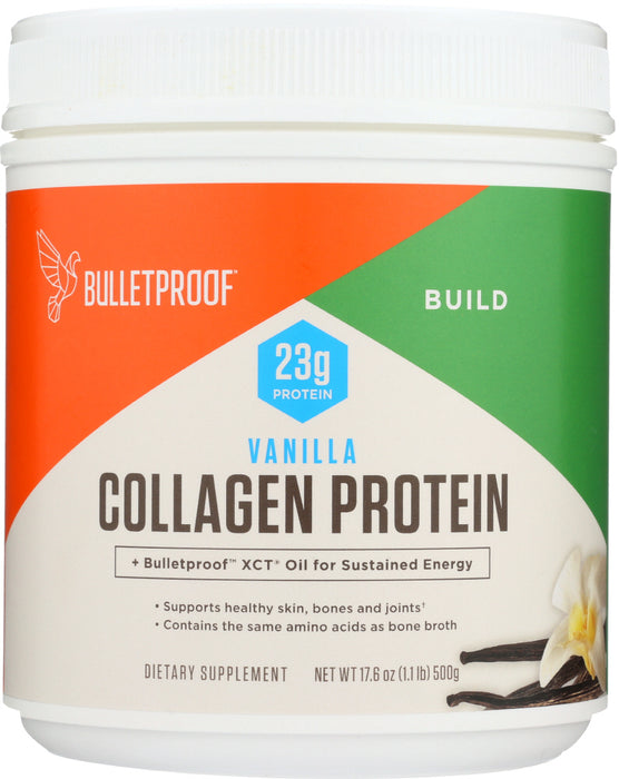 BULLETPROOF: Vanilla Collagen Protein Powder, 17.6 oz