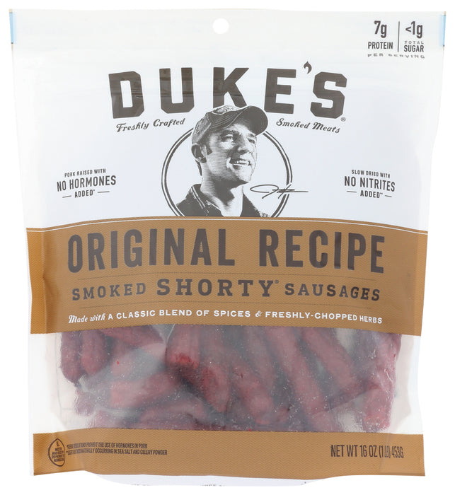 DUKES: Sausages Smoked Original, 16 oz
