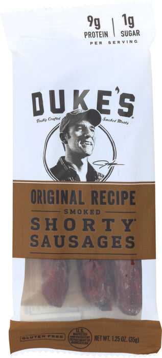 DUKES: Original Recipe Smoked Shorty Sausages, 1.25 oz
