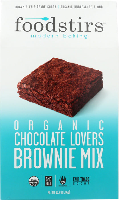 FOODSTIRS: Organic Chocolate Lovers Brownie Mix, 13.9 oz