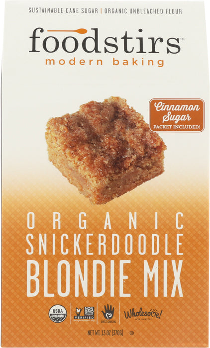 FOODSTIRS: Organic Snickerdoodle Blondie Mix, 13 oz