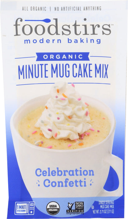 FOODSTIRS: Mix Mug Cake CELB CONFTTI, 2.54 oz