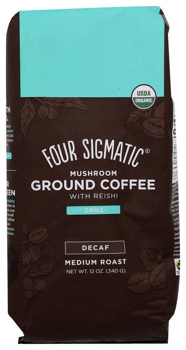 FOUR SIGMATIC: Chill Ground Coffee Decaf, 12 oz