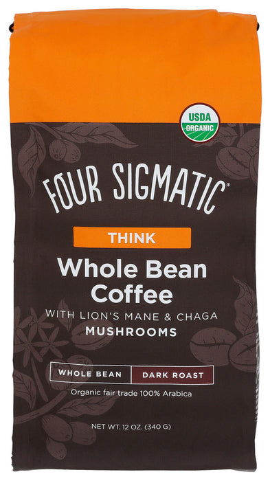 FOUR SIGMATIC: Think Whole Bean Coffee, 12 oz