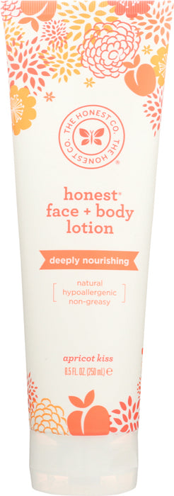 THE HONEST COMPANY: Lotion Face And Body Apricot, 8.5 oz