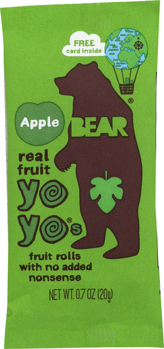 BEAR YOYO: Apple Fruit Rolls Single, 0.7 oz