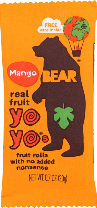 BEAR YOYO: Mango Fruit Rolls Single, 0.7 oz