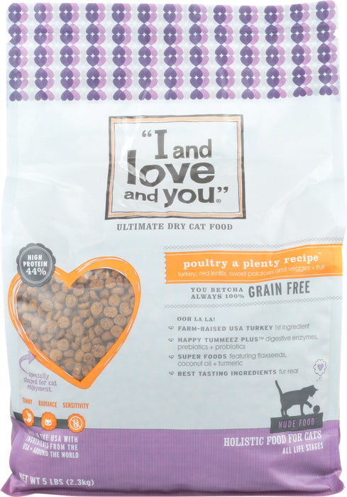 I&LOVE&YOU: Nude Food Poultry a Plenty Cat Food, 5 lb