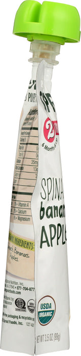 SPROUT: Baby Food Spinach Banana Apple, 3.5 oz