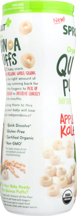 SPROUT: Baby Food Apple Kale Puff, 1.5 oz
