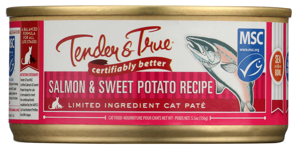 TENDER AND TRUE: Cat Food Salm & Sw Potato, 5.5 oz
