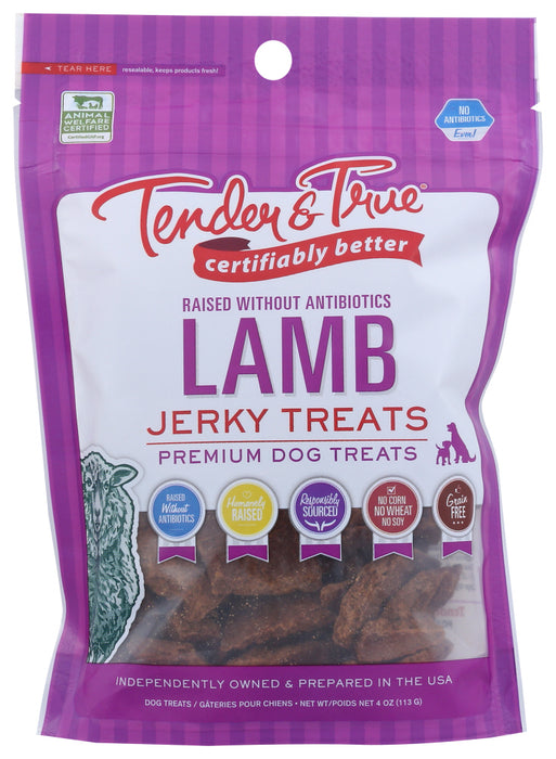 TENDER AND TRUE: Lamb Jerky Treats, 4 oz