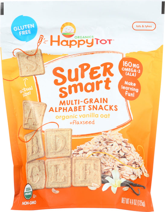 HAPPY TOT: Snack Van Oat Flax Multi, 4.4 oz