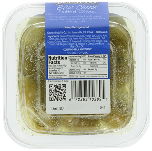 DELALLO: Blue Cheese Stuffed Olives, 7 oz