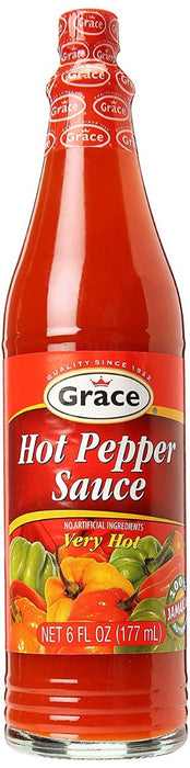 GRACE CARIBBEAN: Hot Pepper Sauce, 6 oz