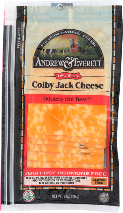 ANDREW & EVERETT: Colby Jack Sliced Cheese, 7 oz