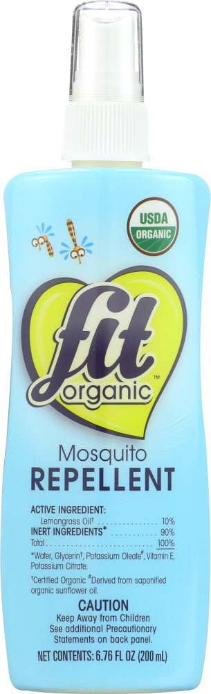 FIT ORGANIC: Mosquito Repellent, 6.7 oz - No Brand For Less 