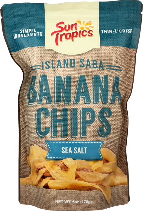 SUN TROPICS: Banana Chip Sea Salt, 6 oz