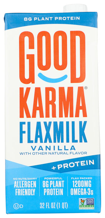 GOOD KARMA: Flax Milk Prtn Van, 32 fo