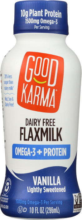 GOOD KARMA: Flax Milk Protein Vanilla, 10 fo