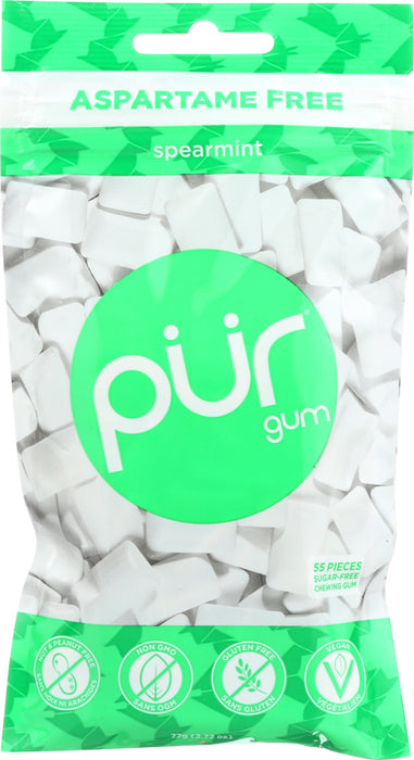 PUR: Spearmint Chewing Gum, 2.72 oz